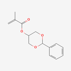 molecular formula C14H16O4 B14240317 2-Phenyl-1,3-dioxan-5-yl 2-methylprop-2-enoate CAS No. 419568-79-9