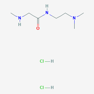 molecular formula C7H19Cl2N3O B1424033 N-[2-(Dimethylamino)ethyl]-2-(methylamino)-acetamide dihydrochloride CAS No. 1220037-40-0