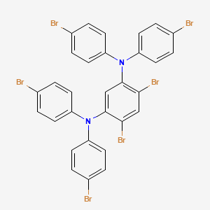 molecular formula C30H18Br6N2 B14240338 1,3-Benzenediamine, 4,6-dibromo-N,N,N',N'-tetrakis(4-bromophenyl)- CAS No. 401604-10-2