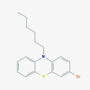 10H-Phenothiazine, 3-bromo-10-hexyl-