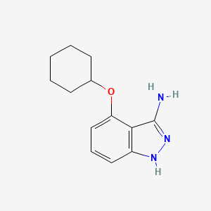 molecular formula C13H17N3O B1424038 4-(Cyclohexyloxy)-1H-indazol-3-amine CAS No. 927802-30-0