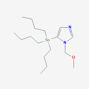 molecular formula C17H34N2OSn B14240383 1-(Methoxymethyl)-5-(tributylstannyl)-1H-imidazole CAS No. 188801-97-0