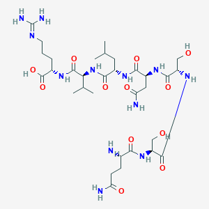 L-Arginine, L-glutaminyl-L-seryl-L-seryl-L-asparaginyl-L-leucyl-L-valyl-