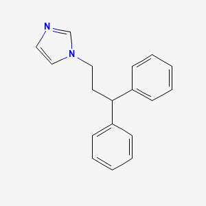 molecular formula C18H18N2 B14240395 1H-Imidazole, 1-(3,3-diphenylpropyl)- CAS No. 212756-26-8