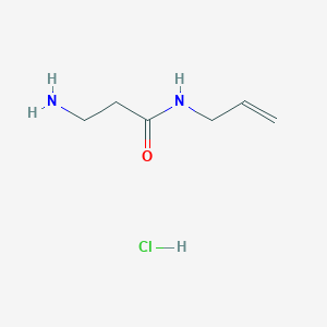 molecular formula C6H13ClN2O B1424040 N-Allyl-3-aminopropanamide hydrochloride CAS No. 1220034-30-9
