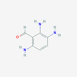 molecular formula C7H9N3O B14240404 2,3,6-Triaminobenzaldehyde CAS No. 477535-30-1