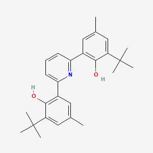 2-Tert-butyl-6-[6-(3-tert-butyl-2-hydroxy-5-methylphenyl)pyridin-2-yl]-4-methylphenol