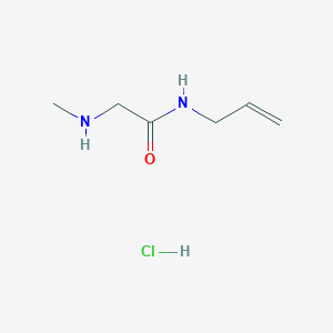 molecular formula C6H13ClN2O B1424044 N-Allyl-2-(methylamino)acetamide hydrochloride CAS No. 1220034-32-1