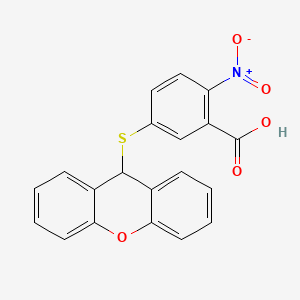 2-Nitro-5-[(9H-xanthen-9-yl)sulfanyl]benzoic acid