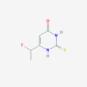 6-(1-fluoroethyl)-2-sulfanylidene-1H-pyrimidin-4-one