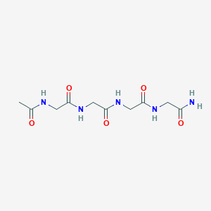 molecular formula C10H17N5O5 B14240488 N-Acetylglycylglycylglycylglycinamide CAS No. 349142-56-9