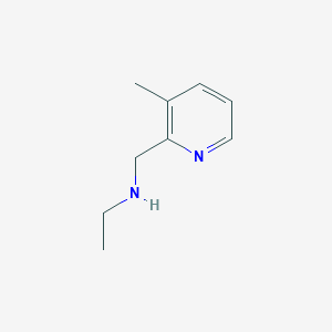 molecular formula C9H14N2 B1424049 N-[(3-甲基-2-吡啶基)甲基]-1-乙胺 CAS No. 952194-95-5