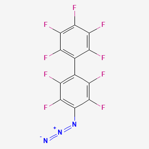 molecular formula C12F9N3 B14240507 4-Azido-2,2',3,3',4',5,5',6,6'-nonafluoro-1,1'-biphenyl CAS No. 189264-17-3