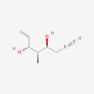 molecular formula C9H14O2 B14240513 1-Octen-7-yne-3,5-diol, 4-methyl-, (3R,4S,5S)- CAS No. 309716-28-7