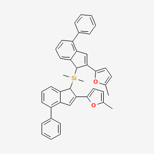 Silane, dimethylbis[2-(5-methyl-2-furanyl)-4-phenyl-1H-inden-1-yl]-