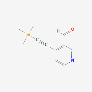 4-((Trimethylsilyl)ethynyl)nicotinaldehyde