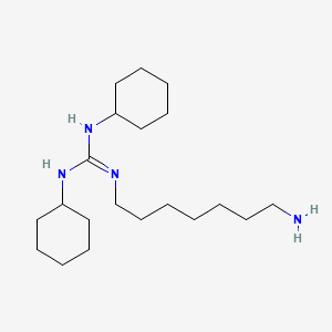 molecular formula C20H40N4 B14240571 N''-(7-Aminoheptyl)-N,N'-dicyclohexylguanidine CAS No. 188631-87-0