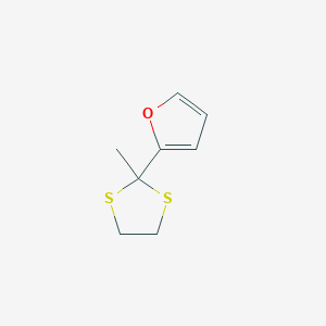 molecular formula C8H10OS2 B14240577 1,3-Dithiolane, 2-(2-furanyl)-2-methyl- CAS No. 481053-12-7