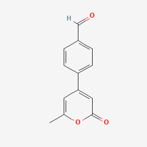 4-(6-Methyl-2-oxo-2H-pyran-4-yl)benzaldehyde