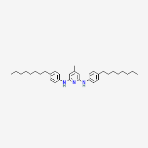 4-Methyl-N~2~,N~6~-bis(4-octylphenyl)pyridine-2,6-diamine