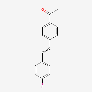 1-{4-[2-(4-Fluorophenyl)ethenyl]phenyl}ethan-1-one