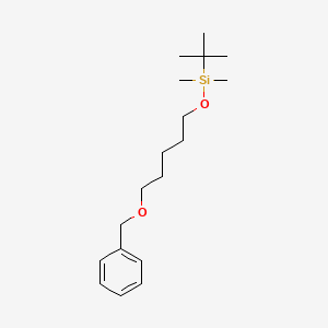 Silane, (1,1-dimethylethyl)dimethyl[[5-(phenylmethoxy)pentyl]oxy]-