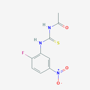 molecular formula C9H8FN3O3S B14240636 1-Acetyl-3-(2-fluoro-5-nitrophenyl)thiourea CAS No. 341036-35-9