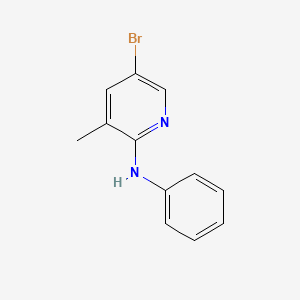 molecular formula C12H11BrN2 B1424064 N-(5-Bromo-3-methyl-2-pyridinyl)-N-phenylamine CAS No. 1219957-64-8