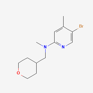 molecular formula C13H19BrN2O B1424065 N-(5-Bromo-4-methyl-2-pyridinyl)-N-methyl-N-(tetrahydro-2H-pyran-4-ylmethyl)amine CAS No. 1220036-21-4