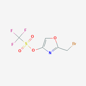 Methanesulfonic acid, trifluoro-, 2-(bromomethyl)-4-oxazolyl ester