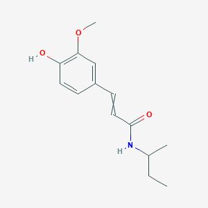 N-(Butan-2-yl)-3-(4-hydroxy-3-methoxyphenyl)prop-2-enamide