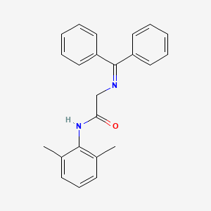 molecular formula C23H22N2O B14240678 Acetamide, N-(2,6-dimethylphenyl)-2-[(diphenylmethylene)amino]- CAS No. 614718-88-6