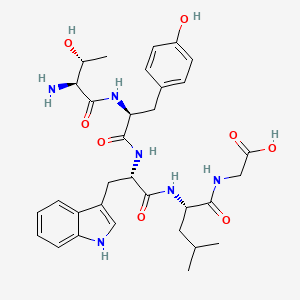 Glycine, L-threonyl-L-tyrosyl-L-tryptophyl-L-leucyl-