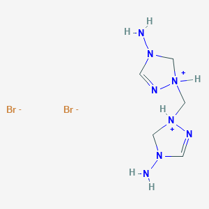 1,1'-Methylenebis(4-amino-4,5-dihydro-1H-1,2,4-triazol-1-ium) dibromide