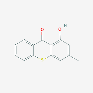 molecular formula C14H10O2S B14240759 9H-Thioxanthen-9-one, 1-hydroxy-3-methyl- CAS No. 583826-13-5