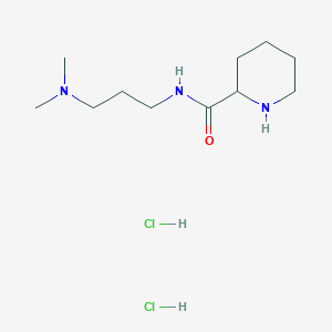 molecular formula C11H25Cl2N3O B1424077 N-[3-(二甲氨基)丙基]-2-哌啶甲酰胺二盐酸盐 CAS No. 1236261-78-1