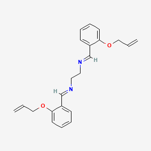 (E,E)-N,N'-(Ethane-1,2-diyl)bis(1-{2-[(prop-2-en-1-yl)oxy]phenyl}methanimine)