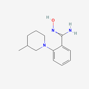 molecular formula C13H19N3O B1424082 N'-羟基-2-(3-甲基-1-哌啶基)-苯甲酰胺 CAS No. 1021244-20-1