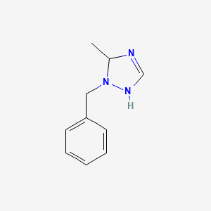 molecular formula C10H13N3 B14240820 2-Benzyl-3-methyl-2,3-dihydro-1H-1,2,4-triazole CAS No. 403855-40-3