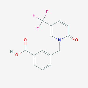 1-(3-Carboxybenzyl)-5-(trifluoromethyl)-2-pyridone