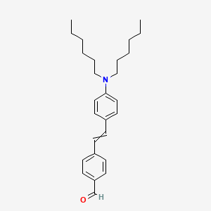 4-{2-[4-(Dihexylamino)phenyl]ethenyl}benzaldehyde