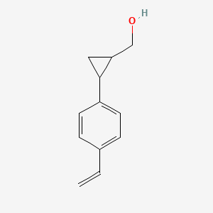 [2-(4-Ethenylphenyl)cyclopropyl]methanol