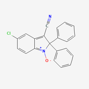 molecular formula C21H13ClN2O B14240877 5-Chloro-1-oxo-2,2-diphenyl-2H-1lambda~5~-indole-3-carbonitrile CAS No. 189697-34-5