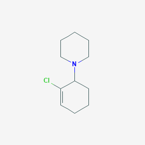 molecular formula C11H18ClN B14240909 1-(2-Chlorocyclohex-2-en-1-yl)piperidine CAS No. 205759-04-2