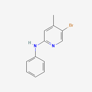 molecular formula C12H11BrN2 B1424092 N-(5-溴-4-甲基-2-吡啶基)-N-苯胺 CAS No. 1219957-62-6