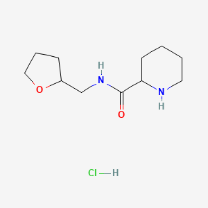 molecular formula C11H21ClN2O2 B1424093 N-(四氢-2-呋喃基甲基)-2-哌啶甲酰胺盐酸盐 CAS No. 1236255-16-5
