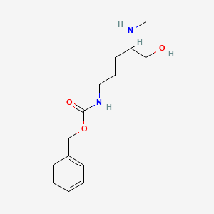 molecular formula C14H22N2O3 B14240938 Benzyl [5-hydroxy-4-(methylamino)pentyl]carbamate CAS No. 586964-38-7