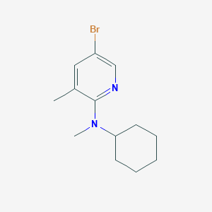 molecular formula C13H19BrN2 B1424097 N-(5-Bromo-3-methyl-2-pyridinyl)-N-cyclohexyl-N-methylamine CAS No. 1220034-74-1