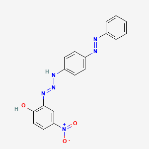 4-Nitro-6-(3-{4-[(E)-phenyldiazenyl]phenyl}triazan-1-ylidene)cyclohexa-2,4-dien-1-one