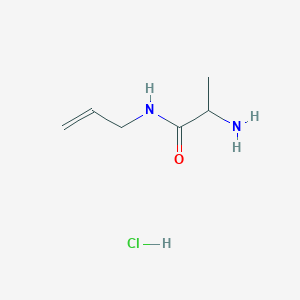 molecular formula C6H13ClN2O B1424099 N-烯丙基-2-氨基丙酰胺盐酸盐 CAS No. 1236262-16-0